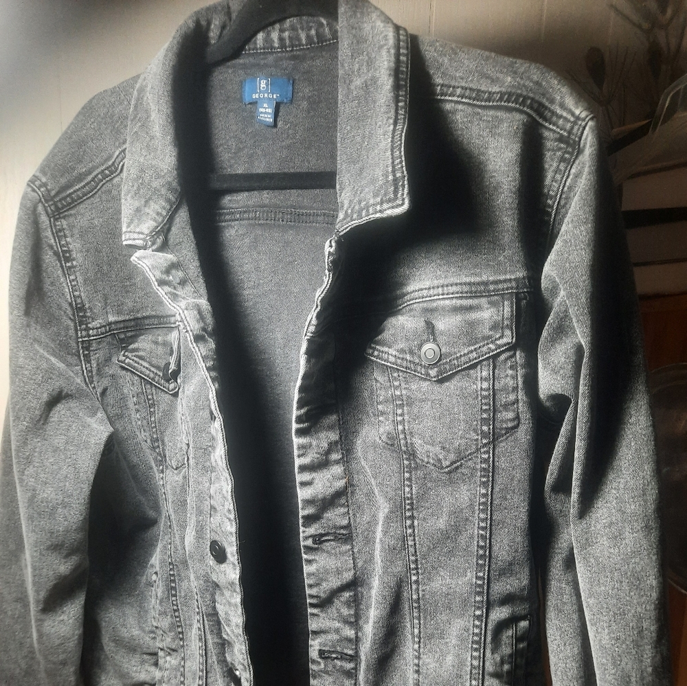 Jean Jacket Button Closure Adjusting Bottom By George XL